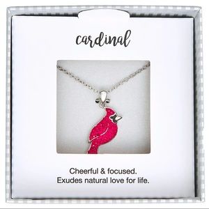 Crystal Cardinal Red Pendant Necklace Girlfriend Mother Friend Gift